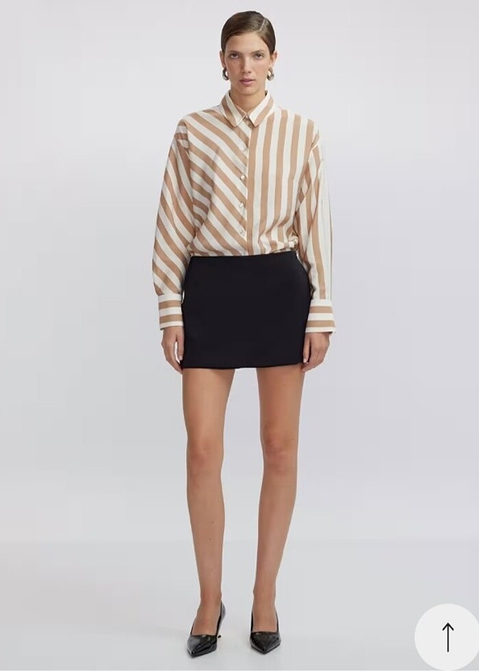 Çizgi Desen Mix Gömlek . - Görsel 2