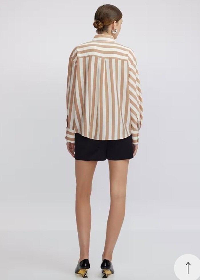 Çizgi Desen Mix Gömlek . - Görsel 3