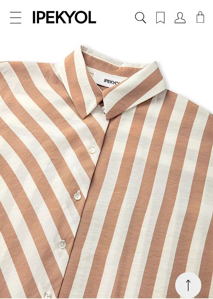 Çizgi Desen Mix Gömlek . - Görsel 4