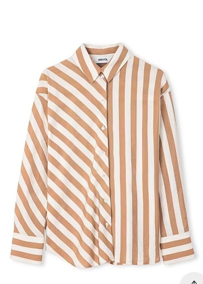 Çizgi Desen Mix Gömlek . - Görsel 5