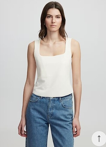 Kare yaka tişört - Görsel 2