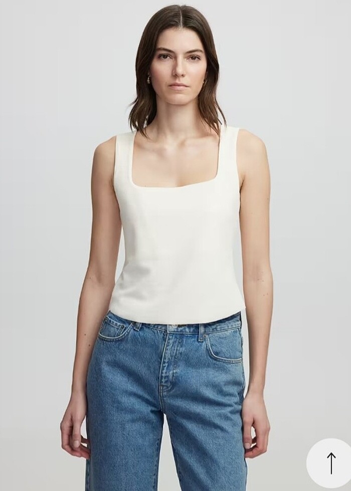 Kare yaka tişört - Görsel 2