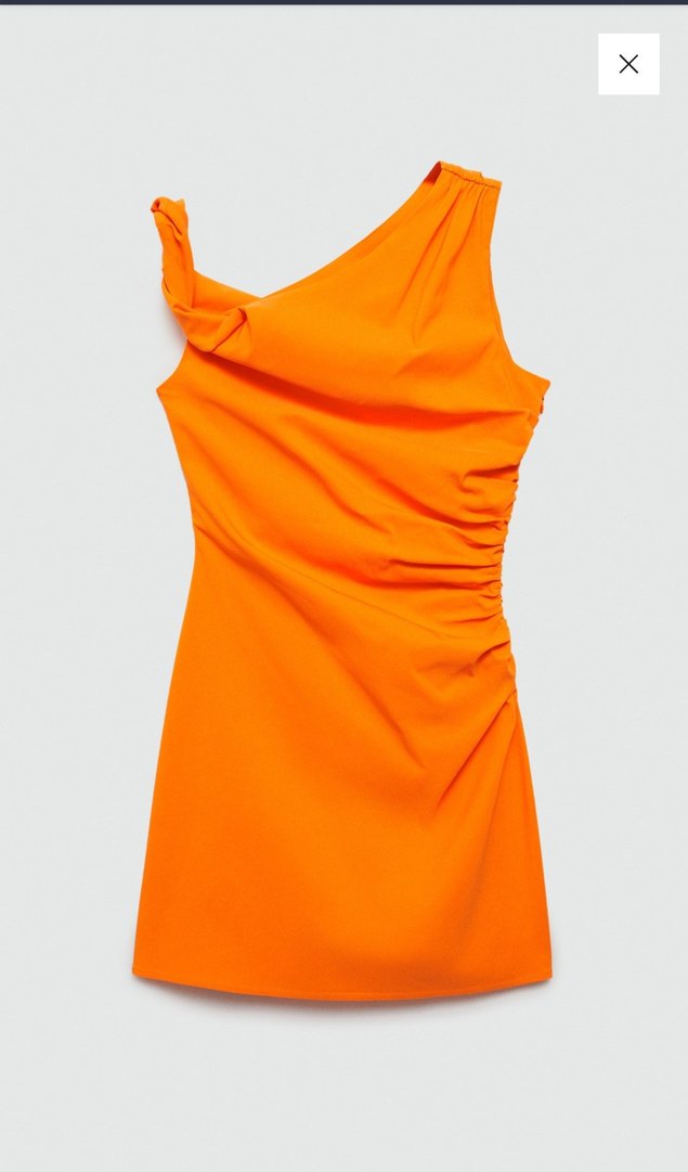 MNG Turuncu Elbise - Görsel 3