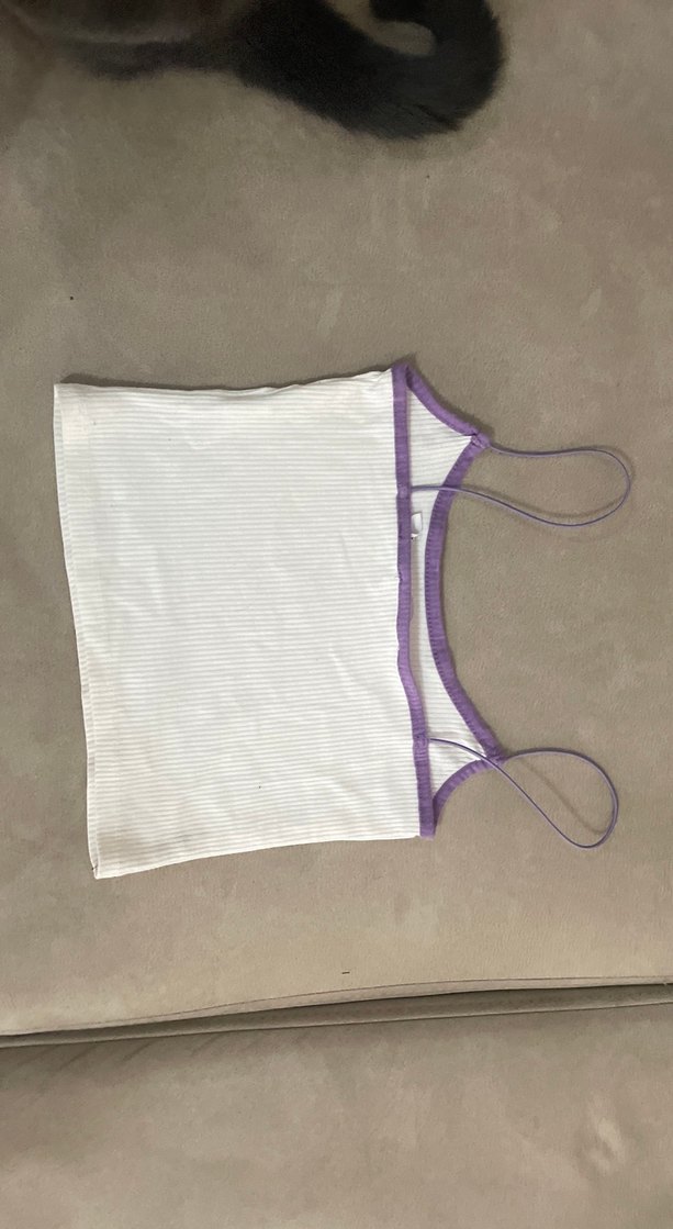 Mor Kenarlı MIAMI Baskılı crop atlet - Görsel 2