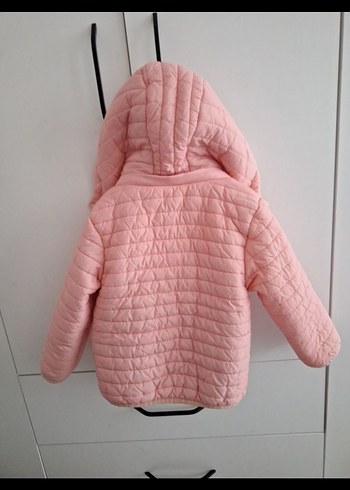 Kız Çocuk Pembe Fermuarlı Mont - Görsel 4
