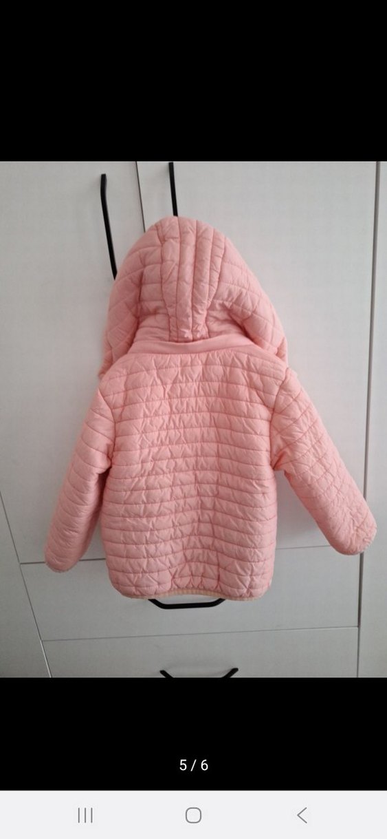 Kız Çocuk Pembe Fermuarlı Mont - Görsel 4