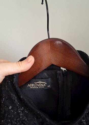 Siyah Uzun Abiye Elbise - Görsel 6