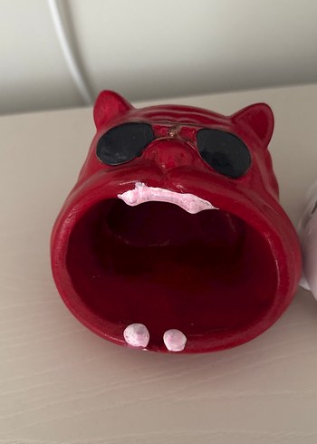 Beden Kedi Figürlü Renkli Aksesuar Tutucu