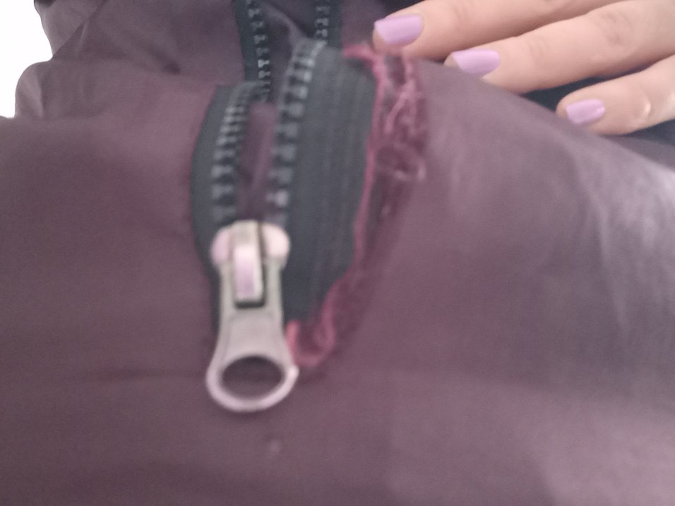 Bordo Fermuarlı kadın Yağmurluk ve Rüzgarlık - Görsel 4