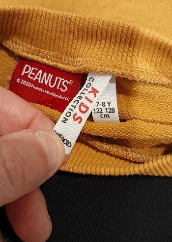 Kız Çocuk Kahverengi Snoopy Sweatshirt - Görsel 3