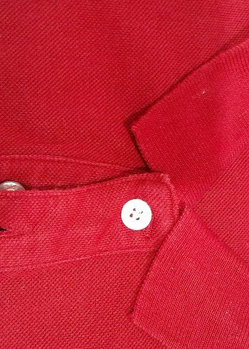 Düğmeli Kırmızı Polo Tişört - Görsel 2