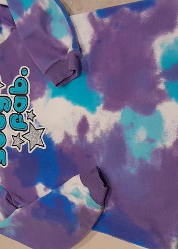 Kız Çocuk Renkli Batik Sweatshirt - Görsel 2