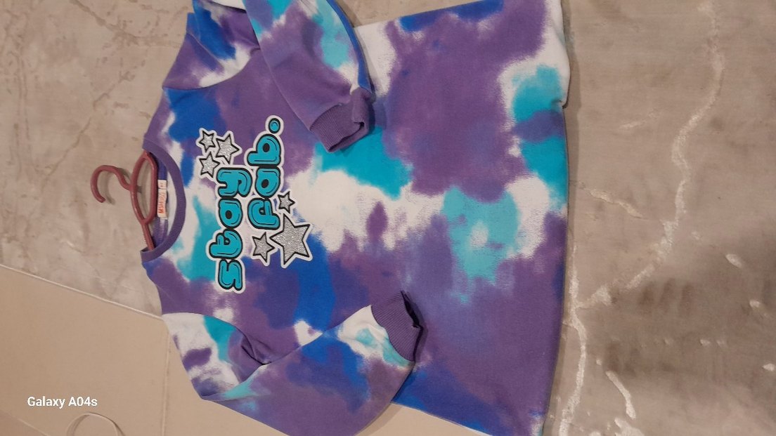 Kız Çocuk Renkli Batik Sweatshirt - Görsel 2