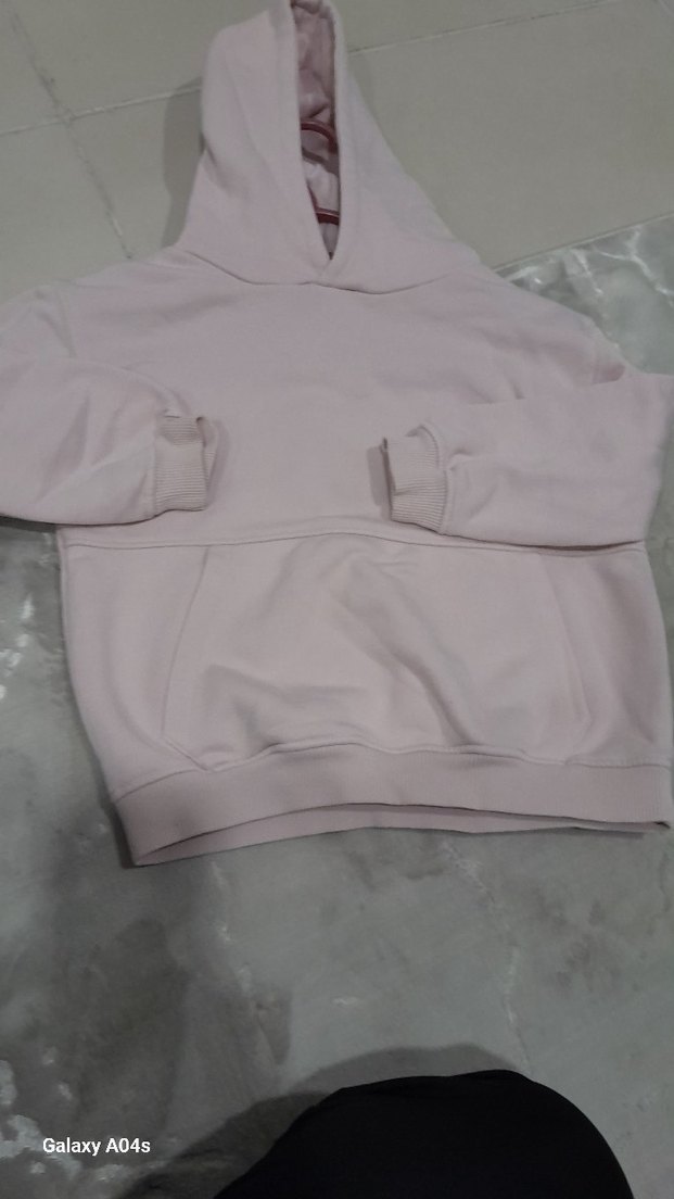 Kadın Pembe Kapüşonlu Sweatshirt - Görsel 2