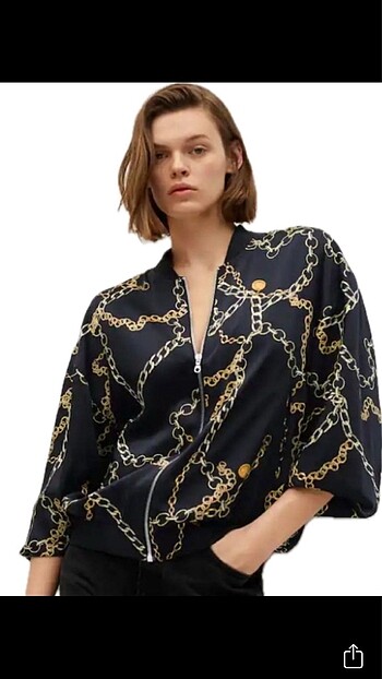 Mango zincirli bomber ceket