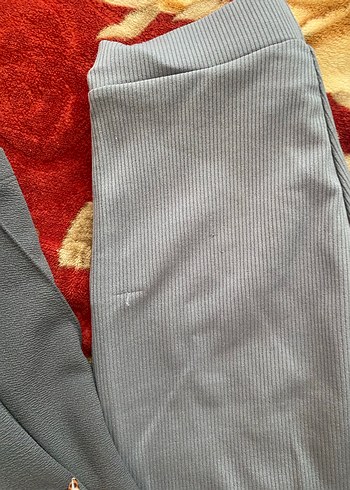 Gri Kadın Pilili Kumaş Pantolon - Görsel 3