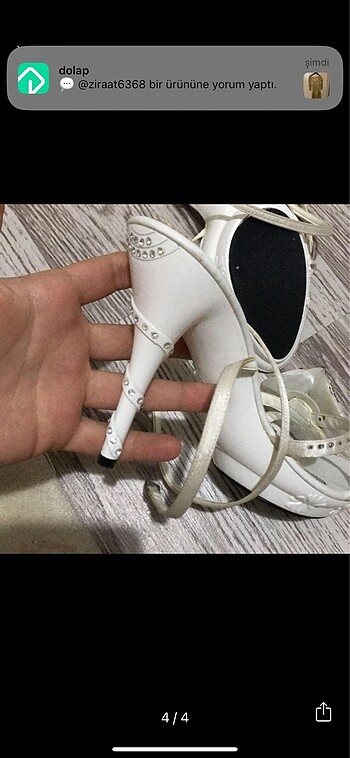 36 Beden beyaz Renk Topuklu ayakkabı beyaz