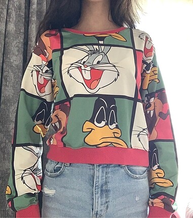 disney baskılı sweatshirt