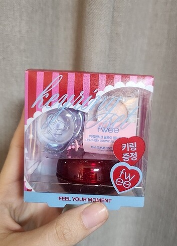 Fwee anahtarlık ruj + highlighter anahtarlık