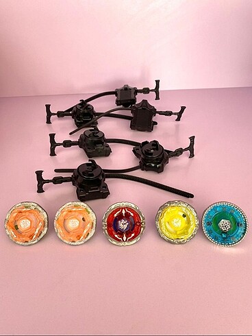 5 Adet Işıklı Beyblade