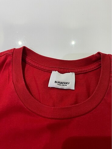 s Beden Burberry erkek kırmızı tişört
