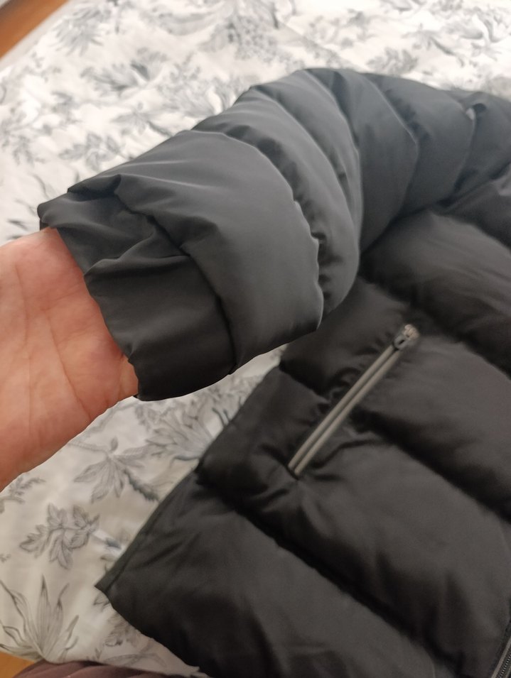 Erkek Siyah Kapüşonlu Uzun Mont - Görsel 4