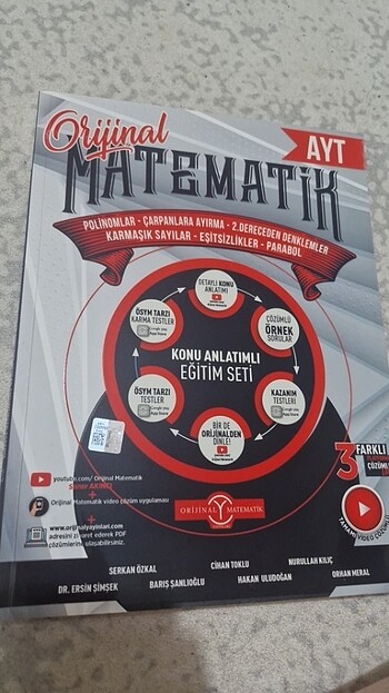 Ayt matematik orijinal yayınları konu anlatımlı eğitim seti