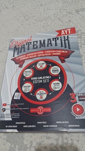  Ayt matematik orijinal yayınları konu anlatımlı eğitim seti
