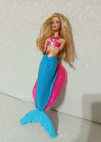  Beden Pembe Renkli Barbie Deniz Kızı Bebek