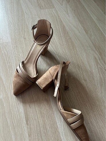Yeşil Kundura Stiletto süet