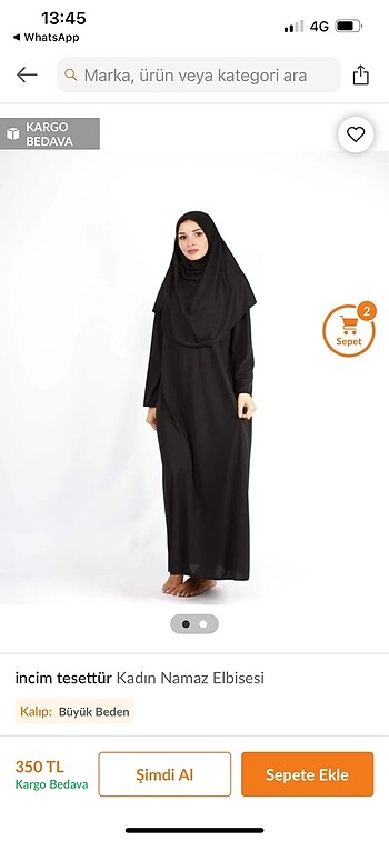 Diğer Likralı namaz elbisesi sıfır