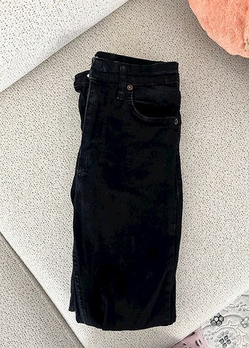 Siyah Kadın Denim Pantolon - Görsel 2