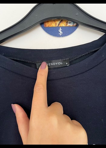 Kadın Siyah Baskılı Uzun Kollu Sweatshirt - Görsel 2