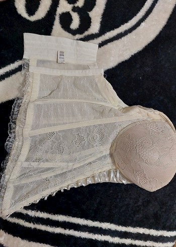 Nakışlı Beyaz Bohem Büstiyer Sütyen - Görsel 3