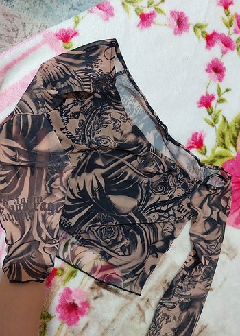bershka tül Bluz