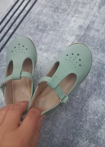 Kız Çocuk Pastel Yeşil Tokalı Babet - Görsel 2