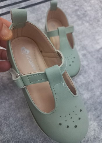 Kız Çocuk Pastel Yeşil Tokalı Babet - Görsel 4