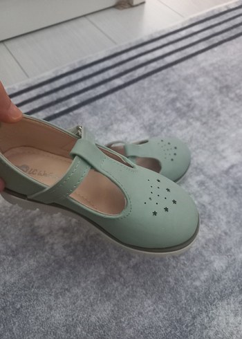 Kız Çocuk Pastel Yeşil Tokalı Babet - Görsel 3