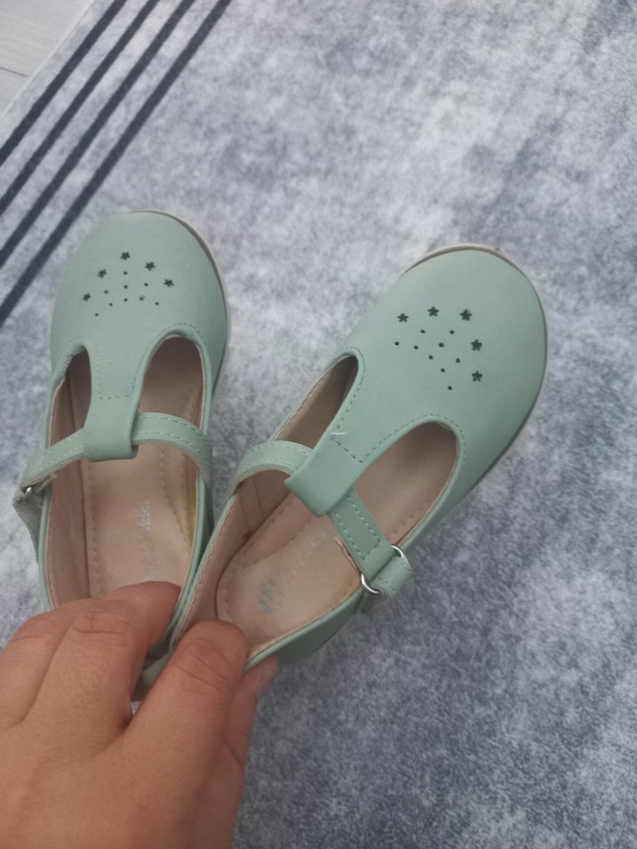 Kız Çocuk Pastel Yeşil Tokalı Babet - Görsel 2