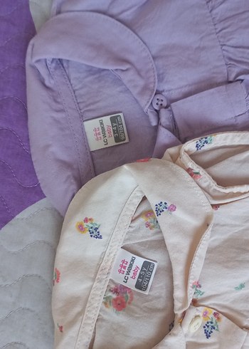 Kız Çocuk Lila  ve cicekli Pamuklu gömlek - Görsel 6