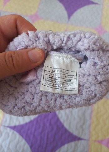 Gri Kız Çocuk Örgü Sıcak Ev pandufu - Görsel 4