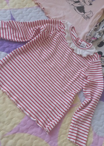 Kız Çocuk Uzun Kollu Pamuklu Tişört - Görsel 3