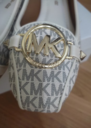 Michael Kors Michael Kors krem Desenli Tokalı Kadın Babet