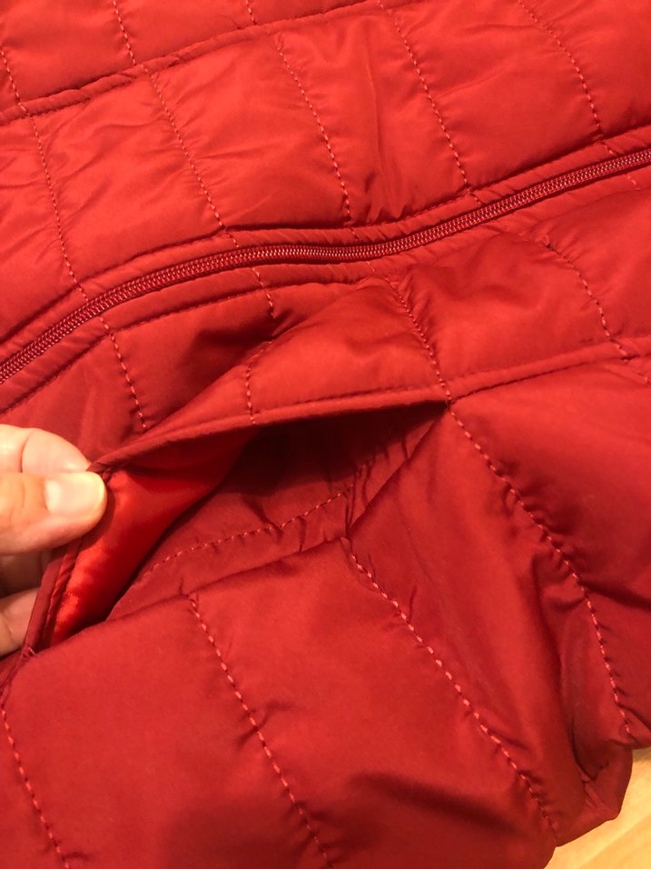 Bordo Uzun Kadın Şişme Yelek - Görsel 5