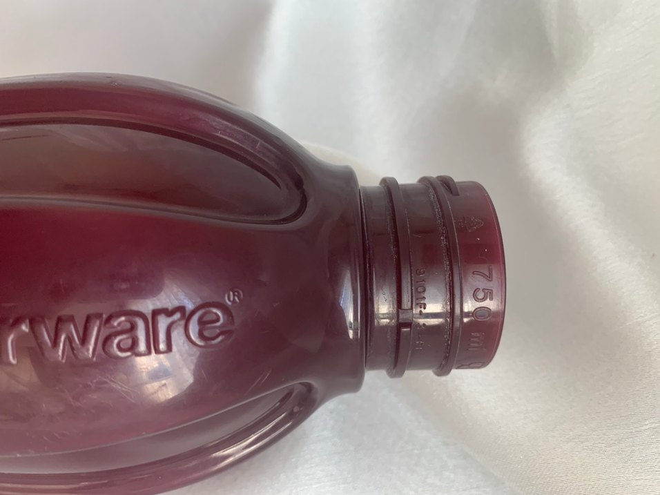 Tupperware 750 ml Bordo Eko şişe suluk matara - Görsel 4