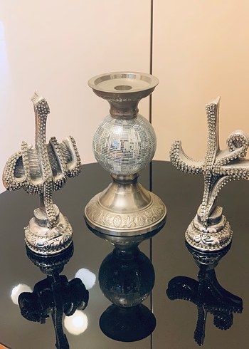 Gümüş Taşlı Dekoratif Aksesuar - Görsel 2