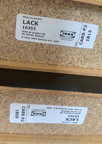 İkea üçlü duvar rafı sarı siyah beyaz - Görsel 4