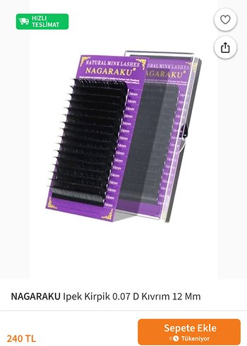 Gri Takma Kirpik siyah renkler - Görsel 2