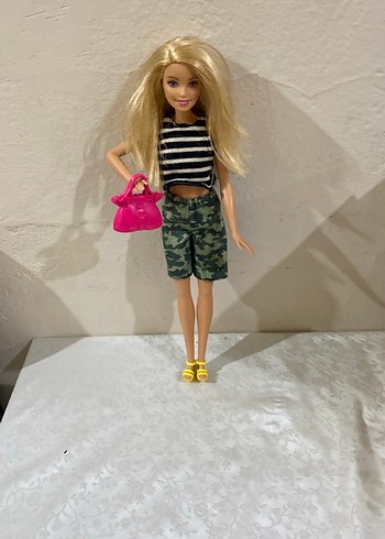 Çizgili Üst ve Kamuflaj Şortlu Bebek - Görsel 2