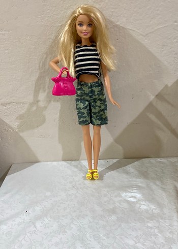 Çizgili Üst ve Kamuflaj Şortlu Bebek - Görsel 3